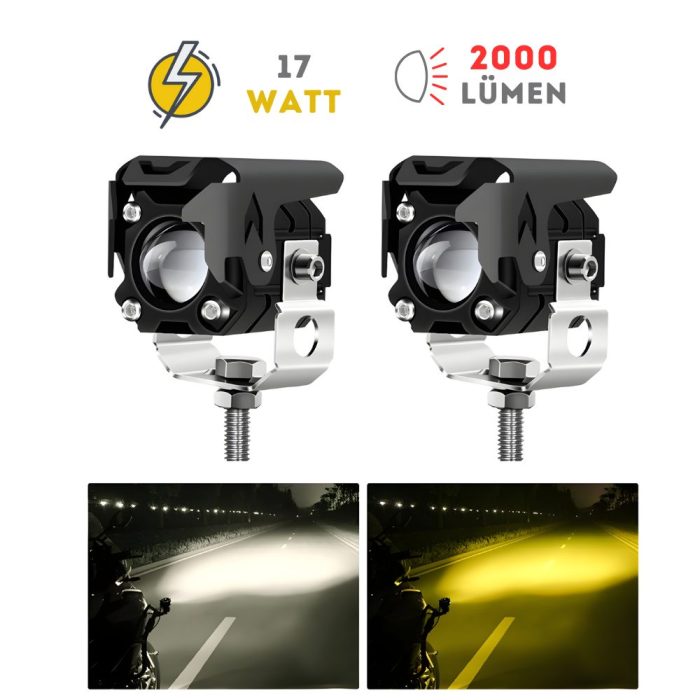 Knmaster Gleam 17W Motosiklet Led Sis Farı