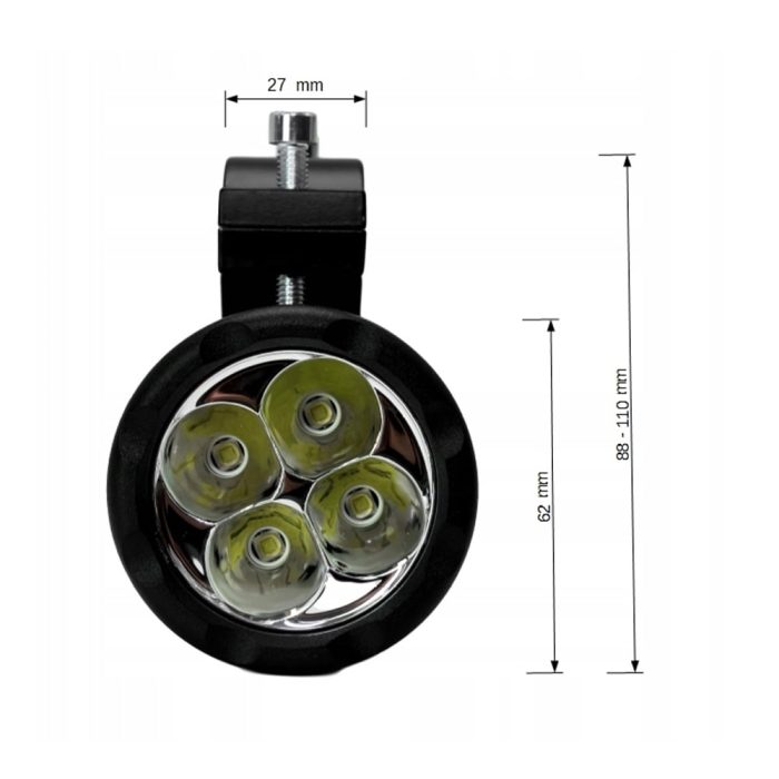 Knmaster Fighter 20W Motosiklet Led Sis Farı - Görsel 6