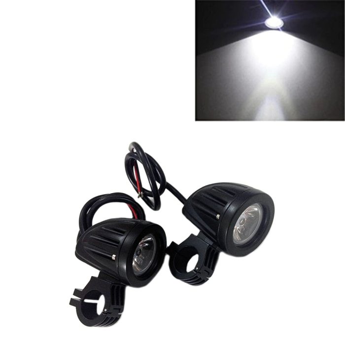 2pcs 10W Motorcycle Bicycle Spot LED Work Light Square 30 Degree for Jeep Cabin Boat SUV