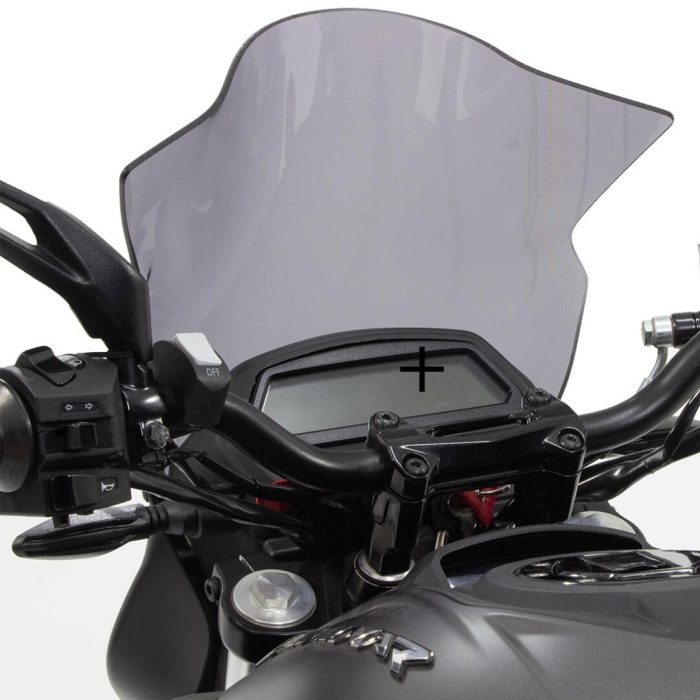 GP Kompozit Bajaj Dominar 250 / 400 2017-2023 Uyumlu Kısa Ön Cam Siyah 37 Cm GP01030400100031 - Görsel 5