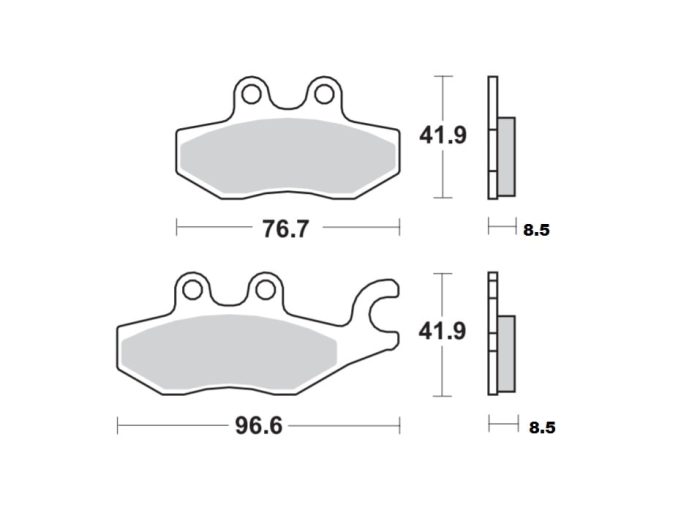 Braking 953SM1 Yarı Metalik Fren Balatası - Görsel 2