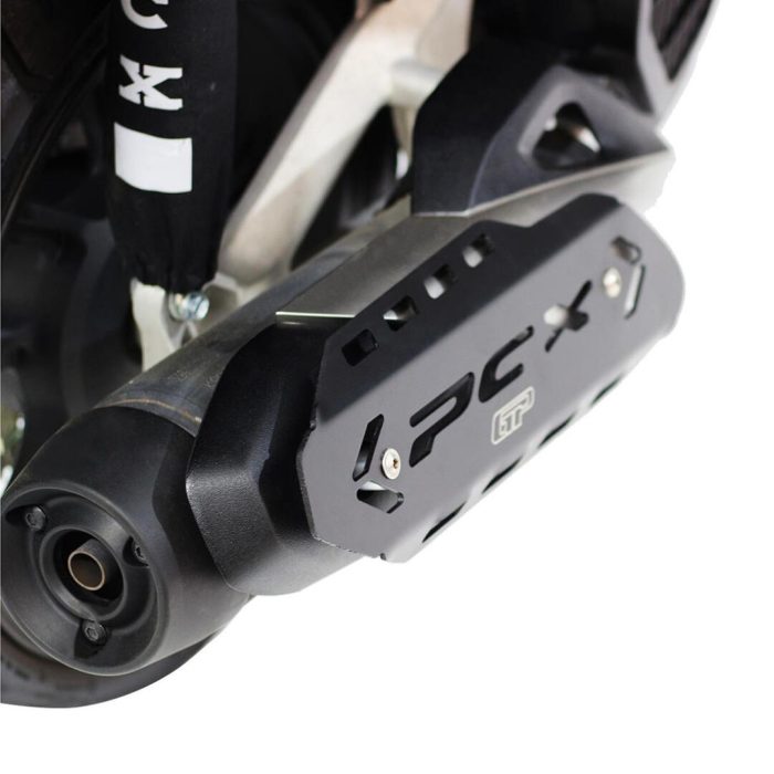 GP Kompozit Honda PCX 125 / 150 2018-2023 Uyumlu Egzoz Koruma Kapağı Siyah GP09330200101877 - Görsel 3