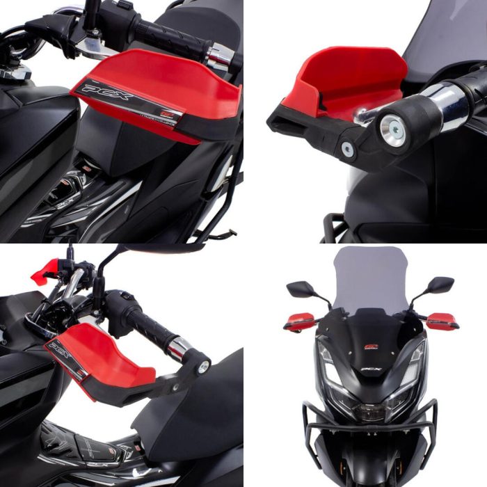 GP Kompozit Honda PCX 125 / 150 2014-2023 Uyumlu Plastik Elcik Koruma Siyah GP09330800102022 - Görsel 4