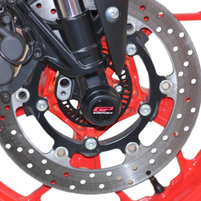 GP Kompozit Yamaha MT-25 2015-2023 Uyumlu Ön ve Arka Aks Koruma Takozu Seti Siyah GP19140300100492 - Görsel 2