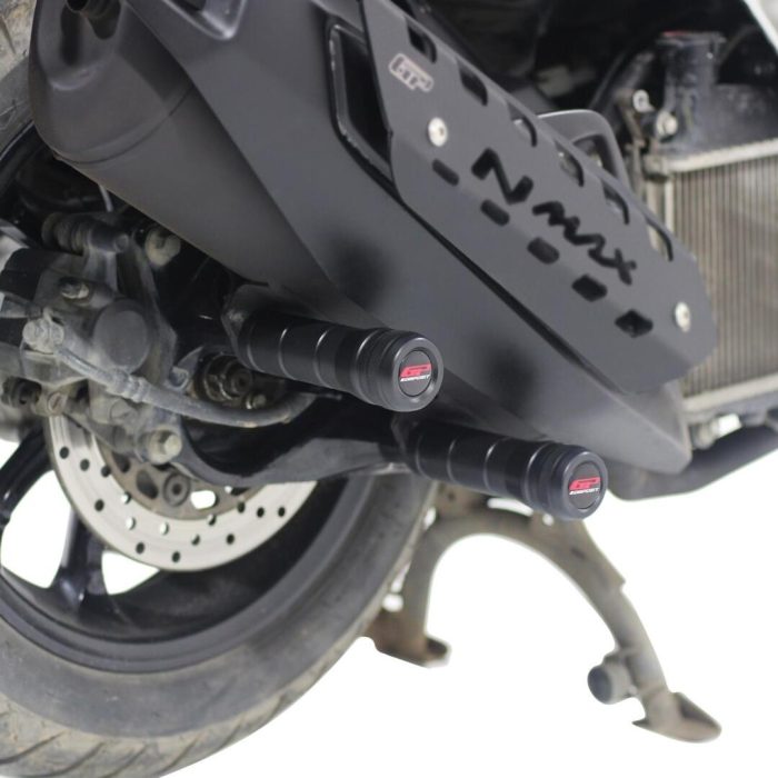 GP Kompozit Yamaha NMAX 125 / 155 2015-2022 Uyumlu Egzoz Koruma Takozu Siyah GP19160200101214 - Görsel 2