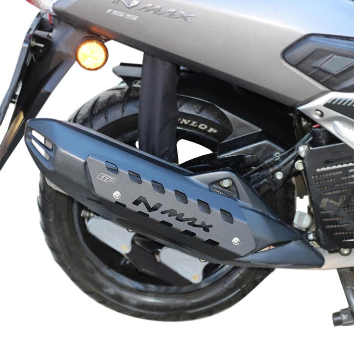 GP Kompozit Yamaha NMAX 125 / 155 2015-2020 Uyumlu Egzoz Koruma Kapağı Siyah GP19160200101778 - Görsel 2