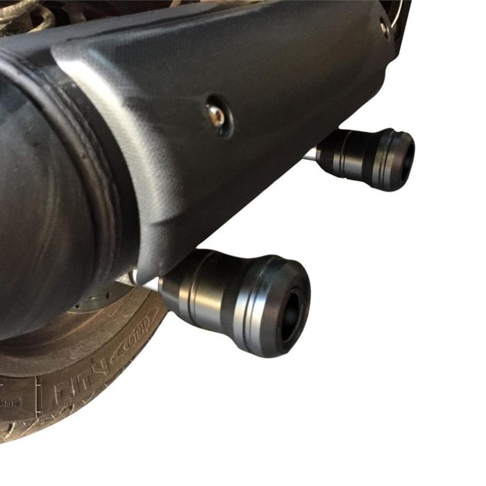 GP Kompozit Yamaha XMAX 250 / 300 2018-2022 Uyumlu Egzoz Koruma Takozu Siyah GP19330200101486 - Görsel 2