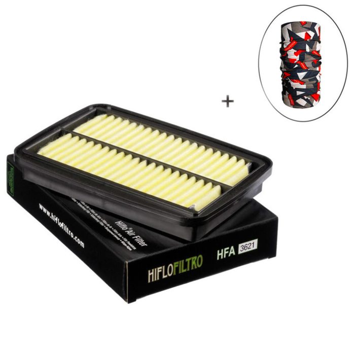 HİFLO HFA 3621 HAVA FİLTRESİ + Knmaster Bandana Hediyeli (STOK SORARAK ALINIZ)
