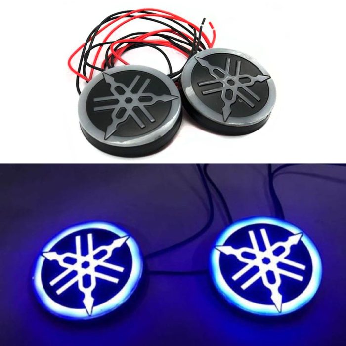 Yamaha Mavi Led Işıklı Logo / Amblem Seti