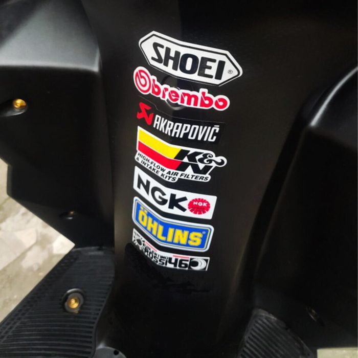 Motosiklet Karışık Sponsor Marka Sticker Etiket Takımı - Görsel 2
