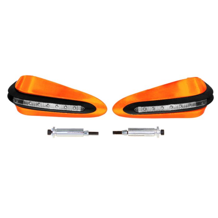 Knmaster Evrensel Motosiklet Led Sinyalli Elcik Koruma Turuncu