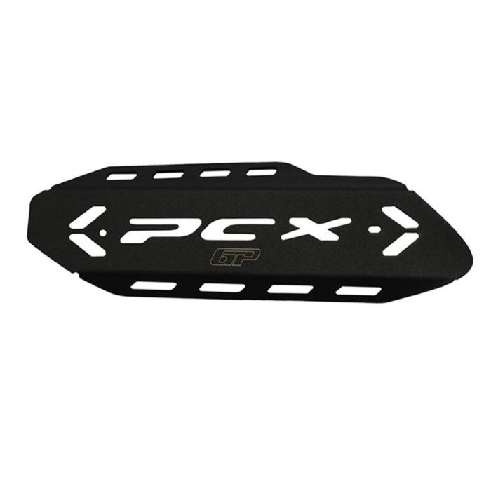 GP Kompozit Honda PCX 125 / 150 2018-2023 Uyumlu Egzoz Koruma Kapağı Siyah GP09330200101877