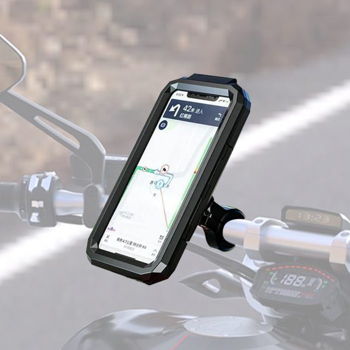Knmaster TT-900 Titreşim Engelleyici Tüm Motosikletlere Uygun Telefon Tutucu
