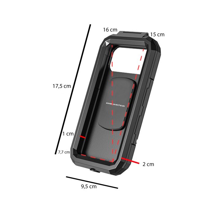 Knmaster TT-900 Titreşim Engelleyici Tüm Motosikletlere Uygun Telefon Tutucu - Görsel 3