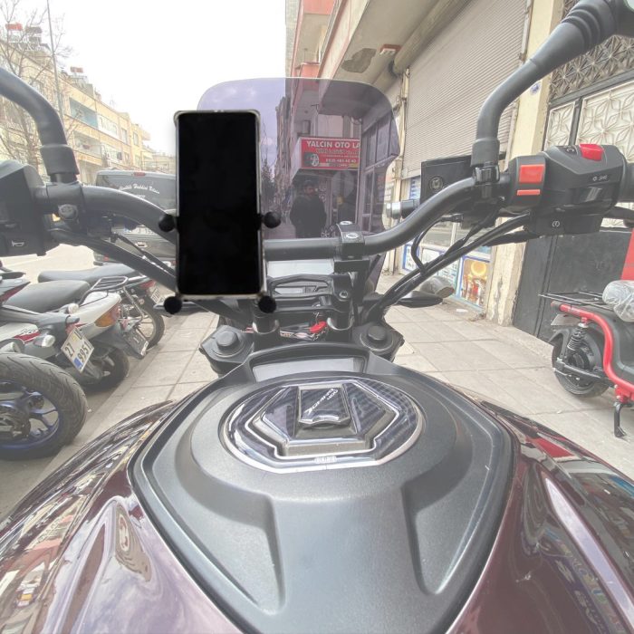 Motosiklet Bisiklet Telefon Tutucu - Gidon Bağlantılı - Görsel 2