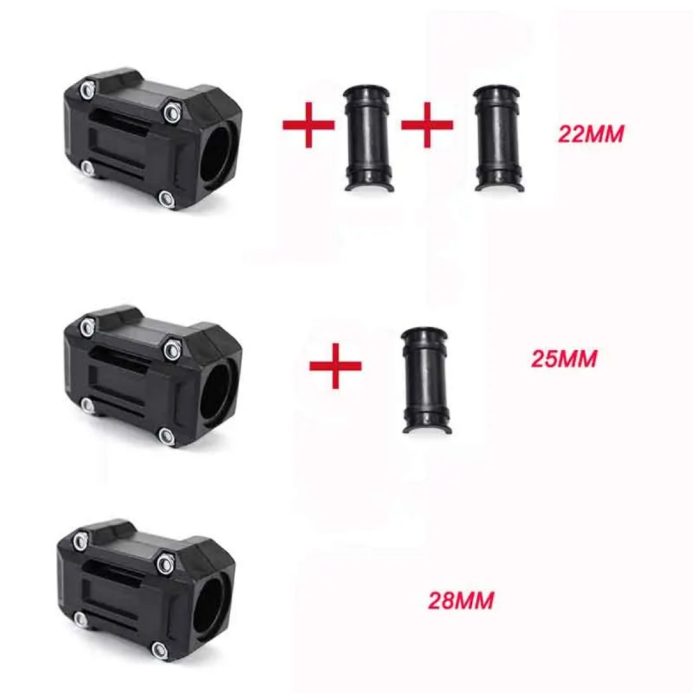 Knmaster Motosiklet Koruma Demiri Takozu Koruma Plastiği (22, 25, 28mm Çap) - Görsel 5