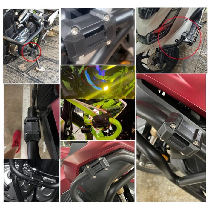 Knmaster Motosiklet Koruma Demiri Takozu Koruma Plastiği (22, 25, 28mm Çap) - Görsel 7