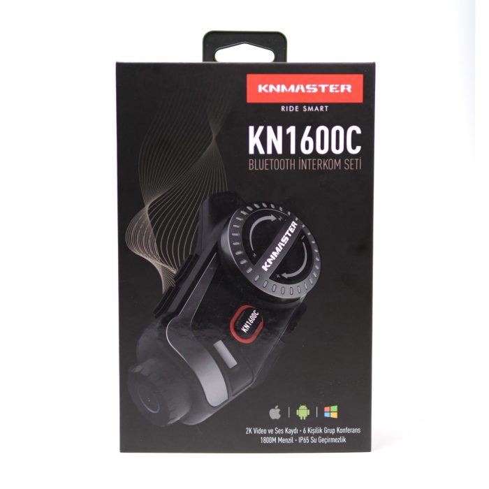KNMASTER KN1600C Kameralı Motosiklet Kask İnterkom Bluetooth İntercom Kulaklık Seti - Görsel 8