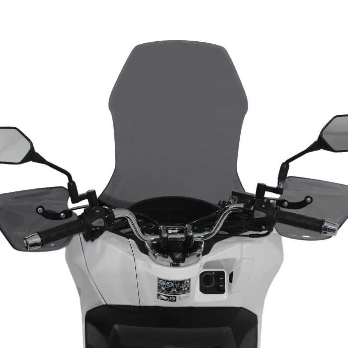 GP Kompozit Honda PCX 125 2021-2024 Uyumlu Ön Tur Camı Füme 79 cm - Görsel 4