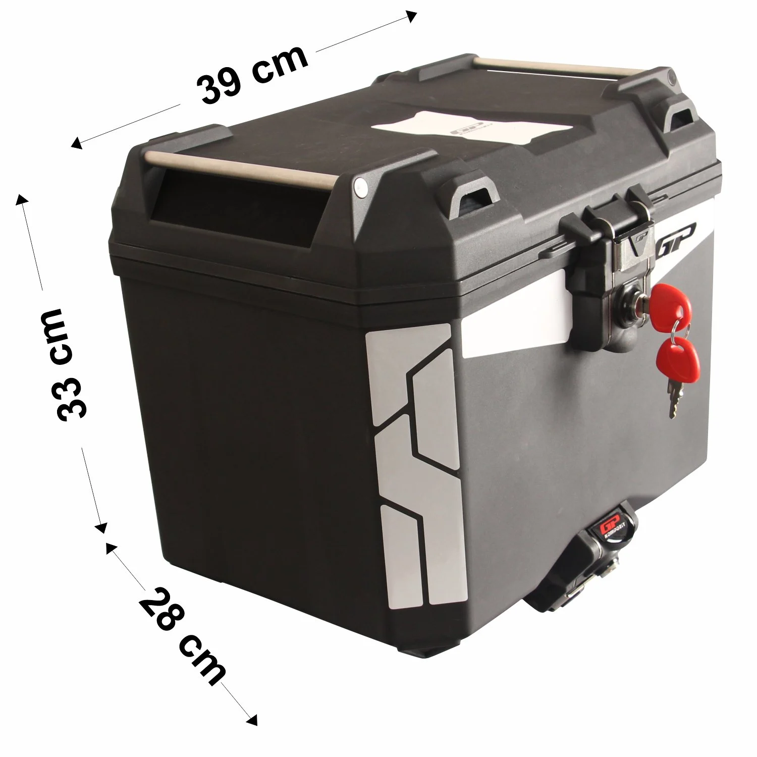 gp kompozit universal 33 lt plastik motosiklet cantasi siyah 24658
