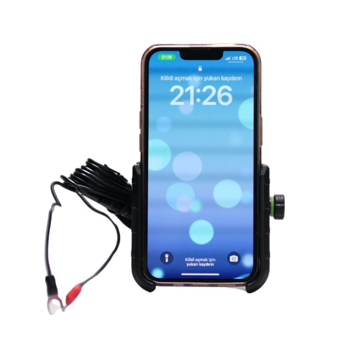Knmaster TT-650WU Titreşim Engelleyici Usb’li Tüm Motosikletlere Uygun Telefon Tutucu - Görsel 7