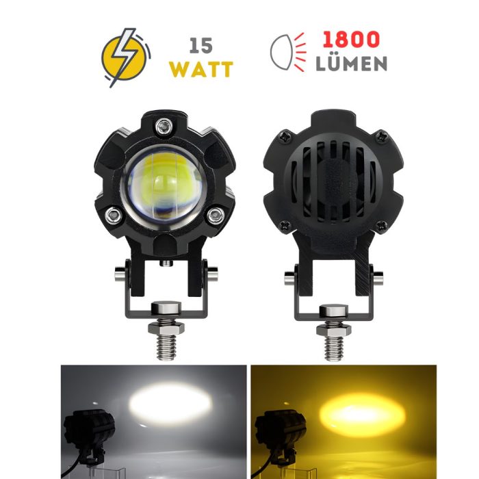 Knmaster Kugel 15W Motosiklet Led Sis Farı