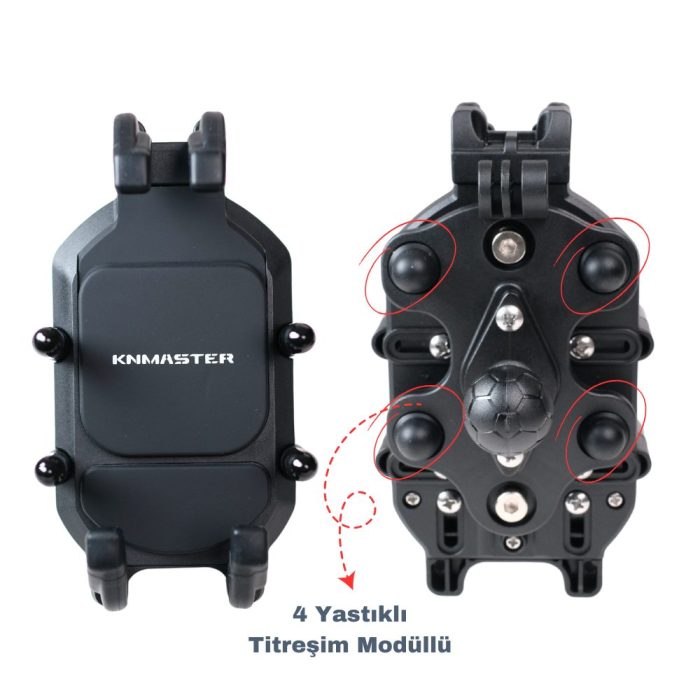 Knmaster TT-860 Titreşim Engelleyicili Tüm Motosikletlere Uyumlu Telefon Tutucu - Görsel 2
