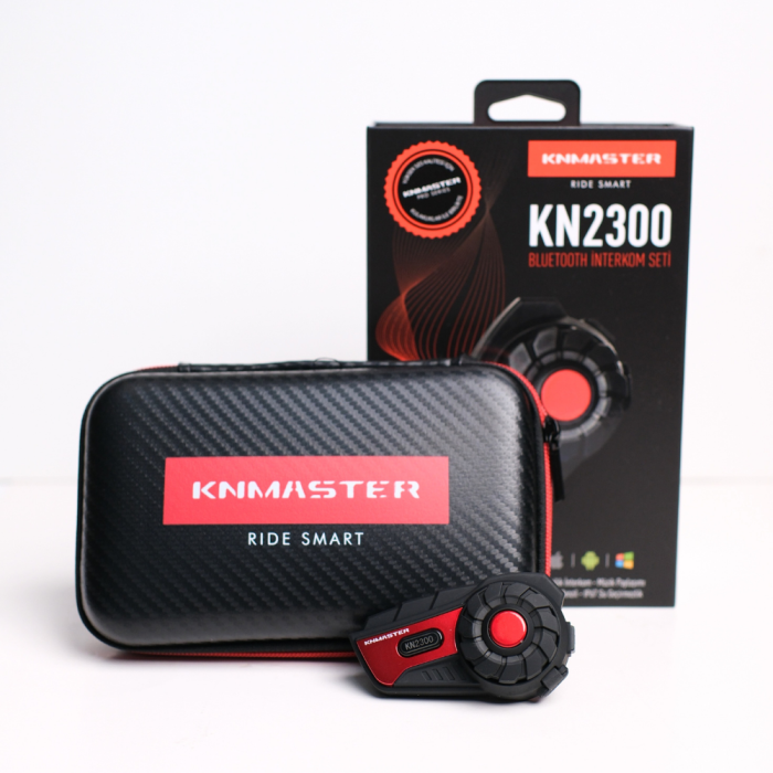 Knmaster KN2300 Motosiklet Kask İnterkom Bluetooth Intercom Kulaklık Seti - Görsel 5