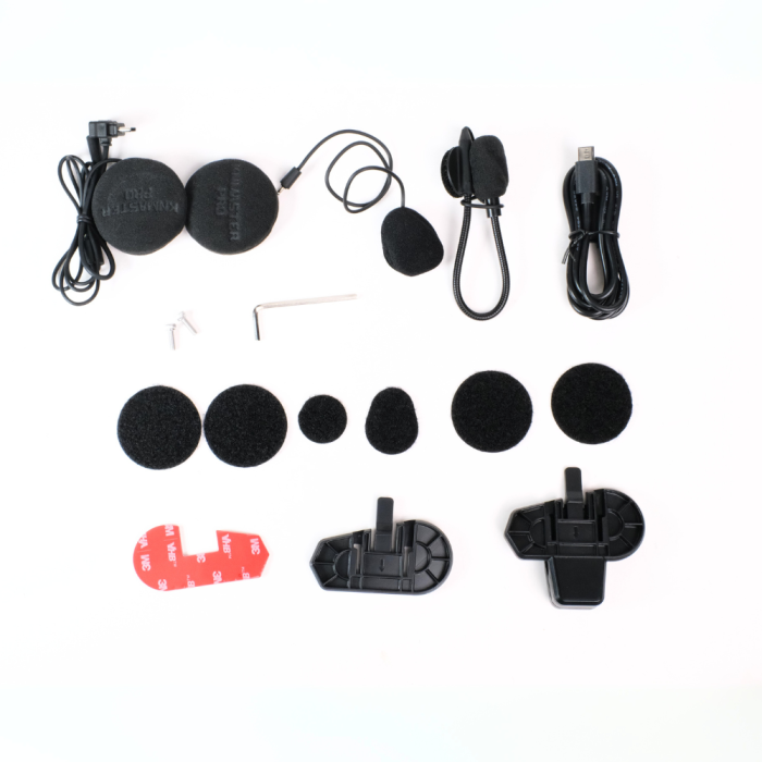 Knmaster KN2300 Motosiklet Kask İnterkom Bluetooth Intercom Kulaklık Seti - Görsel 7
