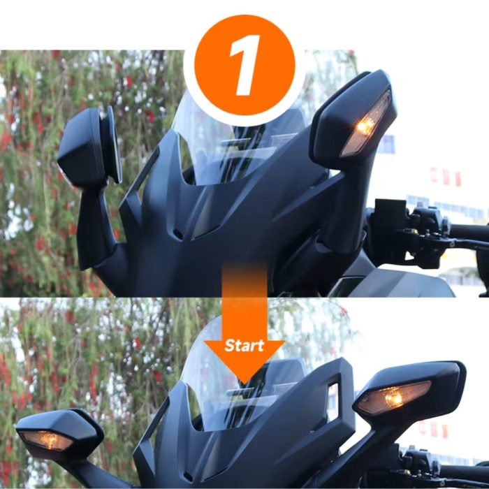 Forza Otomatik Katlanır Motosiklet Aynası - Görsel 2