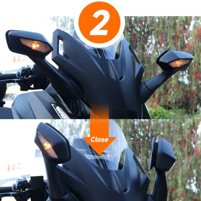 Forza Otomatik Katlanır Motosiklet Aynası - Görsel 3